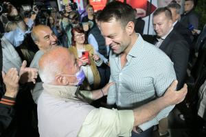 Ο Στέφανος Κασσελάκης στην Λάρισα