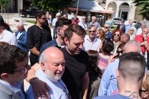 Ο Στέφανος Κασσελάκης στην Τρίπολη