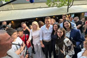 Περιοδεία του Προέδρου του ΣΥΡΙΖΑ - Προοδευτική Συμμαχία Στέφανου Κασσελάκη στα Γιαννιτσά, Κυριακή 19 Μαΐου 2024.