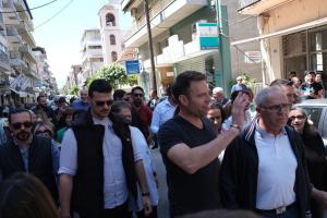 Ο Στέφανος Κασσελάκης στην Καρδίτσα
