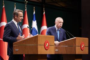 Ο Μητσοτάκης και ο Ερντογάν
