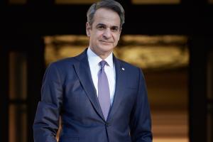 Ο Κυριάκος Μητσοτάκης στο Μέγαρο Μαξίμου