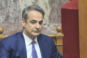 Ο Κυριάκος Μητσοτάκης στη Βουλή