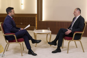 O υπουργός Εξωτερικών Γιώργος Γεραπετρίτης σε συνέντευξή στο Al Jazeera