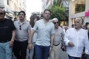 Ο Στέφανος Κασσελάκης στον Πειραιά