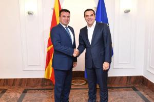 Ο Αλέξης Τσίπρας και ο Ζόραν Ζάεφ