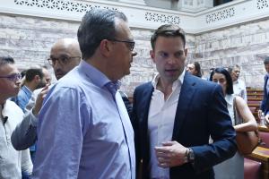 Σωκράτης Φάμελλος και Κυριάκος Μητσοτάκης