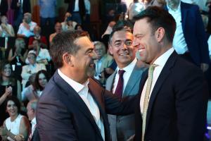 Στέφανος Κασσελάκης και Αλέξης Τσίπρας