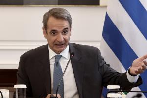 Ο Κυριάκος Μητσοτάκης στο υπουργικό συμβούλιο