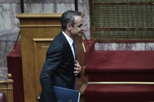 Ο Κυριάκος Μητσοτάκης στη Βουλή