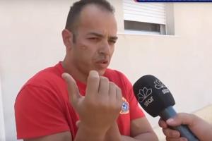 Ο πυροσβέστης που τραυματίστηκε