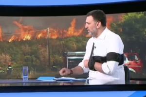 Ο υπ. Κλιματικής Κρίσης και Πολιτικής Προστασίας, Βασίλης Κικίλιας στο δελτίο ειδήσεων του Αντ1