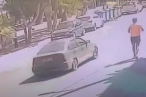 Το αμάξι που διέφυγαν οι δράστες της ληστείας στο Λαύριο
