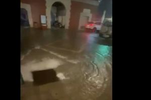 Πλημμυρισμένοι δρόμοι στην Κέρκυρα