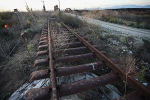 Κατεστραμμένες σιδηροδρομικές γραμμές