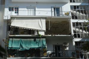Το διαμέρισμα που έγινε η ισχυρή έκρηξη στους Αμπελόκηπους