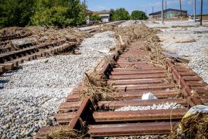 Καταστροφές σε γραμμή του σιδηρόδρομου
