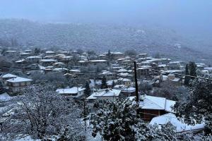 Χιόνια στην Καρυά στην Αργολίδα