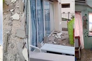 Σοβάδες που έπεσα σε νηπιαγωγείο στη Σαλαμίνα