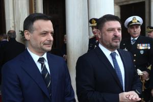 Ο Χάρης Δούκας και ο Νίκος Χαρδαλιάς