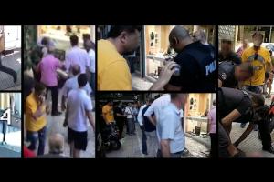 Άνδρας με κίτρινο μπλουζάκι