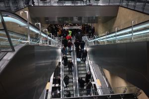Σκάλες στο μετρό Θεσσαλονίκης