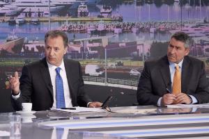 Ο Δημήτρης Οικονόμου και ο Προκόπης Παυλόπουλος