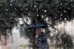 καιρός χιόνι ομπρέλα
