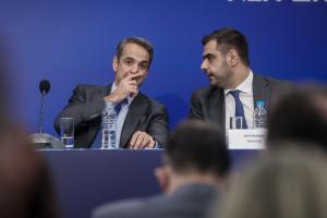 Κυριάκος Μητσοτάκης και Παύλος Μαρινάκης