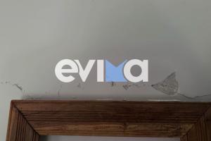 Ρωγμές σε σπίτια από τον σεισμό στο Προκόπι της Εύβοιας