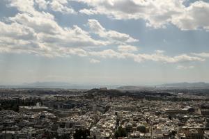 Η Ακρόπολη και ο Σαρωνικός από τον λόφο του Λυκαβηττού