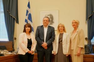 Συνάντηση του προέδρου του ΣΥΡΙΖΑ-ΠΣ, Σωκράτη Φάμελλου με την πρόεδρο της Βουλής των Αντιπροσώπων της Κύπρου, Αννίτα Δημητρίου