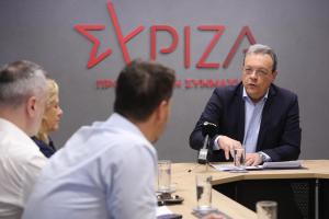 Συνάντηση του προέδρου του ΣΥΡΙΖΑ-ΠΣ, Σωκράτη Φάμελλου με την πρόεδρο και εκπροσώπους της ΕΚΠΟΙΖΩ