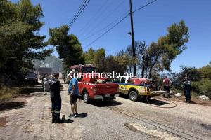 Φωτιά στην Κορινθία, στην περιοχή Πευκάλι
