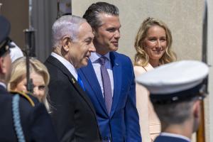 Israeli Prime Minister Benjamin Netanyahu US Secretary of Defense Pete Hegseth