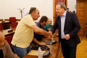 Συνάντηση του προέδρου του ΣΥΡΙΖΑ-ΠΣ, Σωκράτη Φάμελλου με αντιπροσωπεία της Πανελλαδικής Επιτροπής Μπλόκων