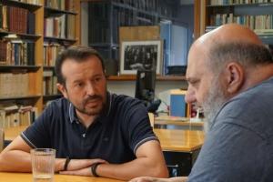 Συνάντηση Νίκου Παππά με τον πρόεδρο των ΑΣΚΙ, Βαγγέλη Καραμανωλάκη, και το επιστημονικό τους προσωπικό