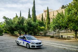 Περιπολικό στην Ακρόπολη