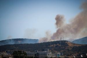 Πυρκαγία στην περιοχή Δερβένι στη Θεσσαλονίκη