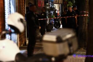 Αστυνομία έξω από το σημείο όπου δολοφονήθηκε ο Σταύρος Γεωργίου