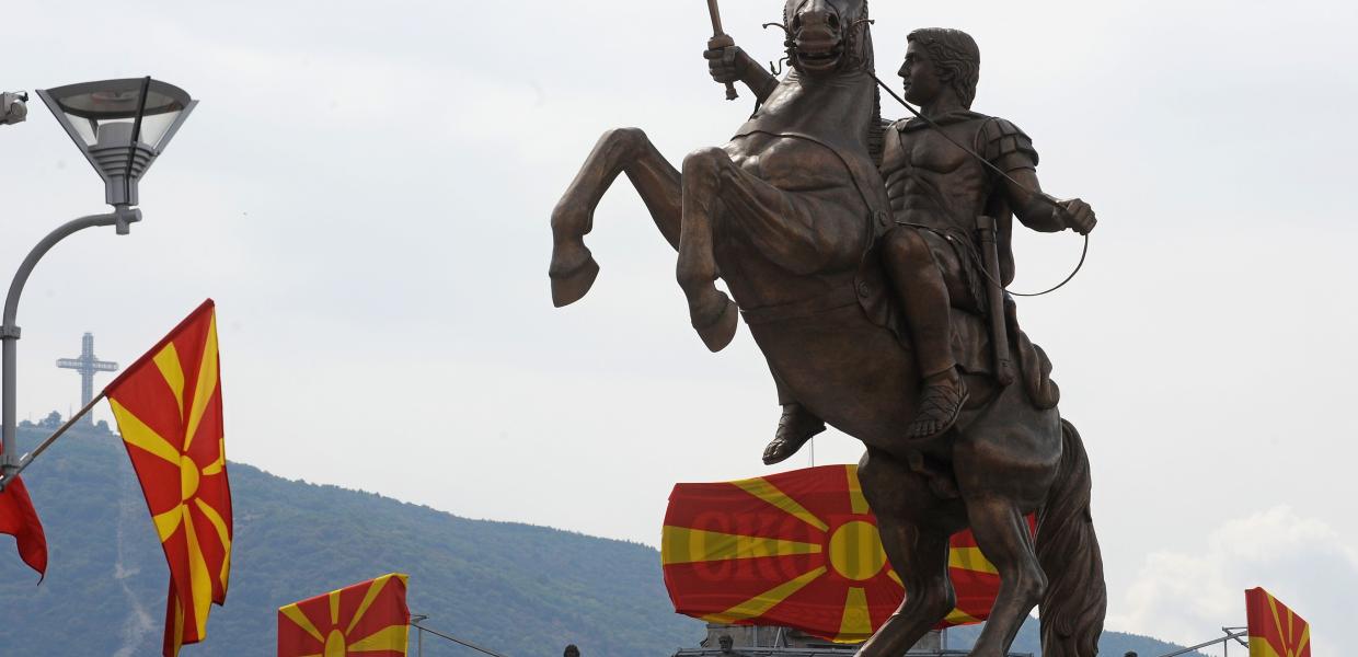 αγαλμα μεγας αλεξανδρος σκοπια βορεια μακεδονια