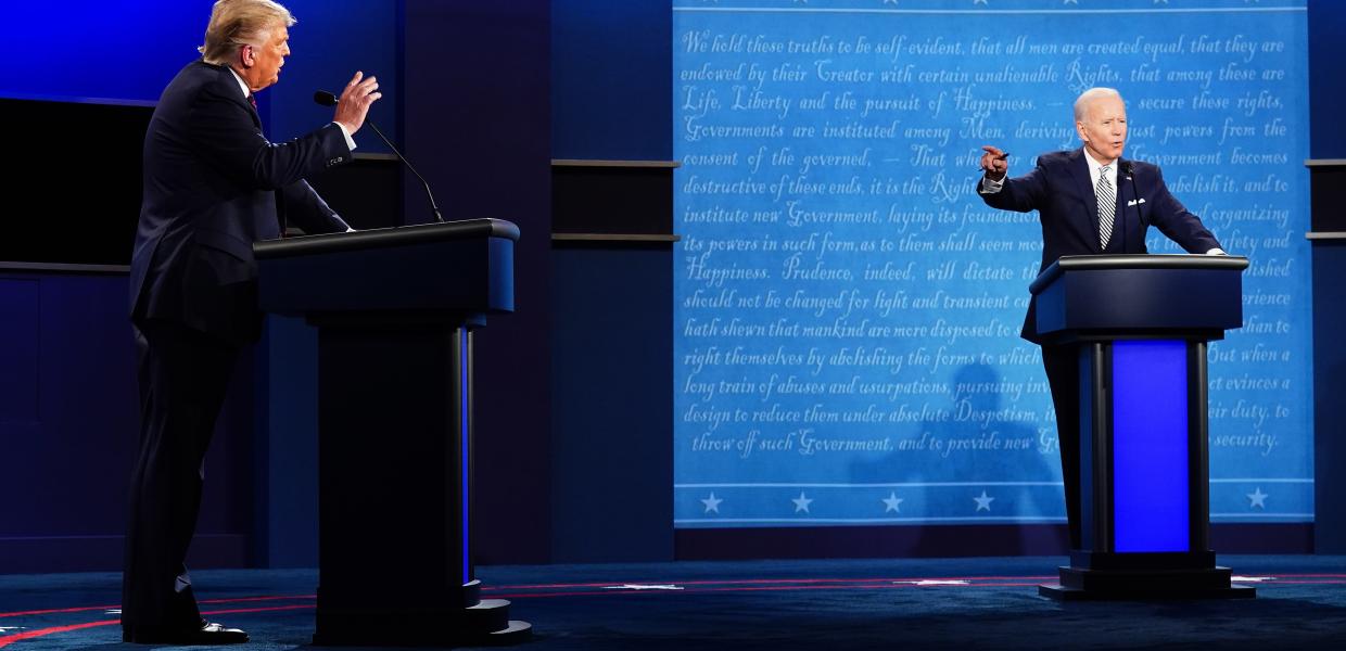 ΗΠΑ DEBATE ΤΡΑΜΠ ΜΠΑΪΝΤΕΝ