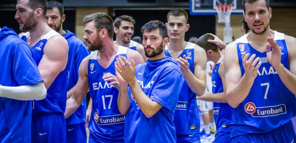 Οι παίκτες της Εθνικής Ελλάδος πανηγυρίζουν