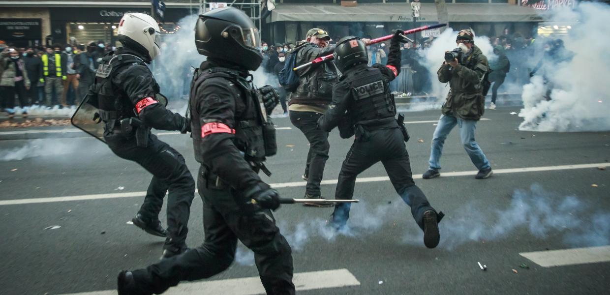 Γαλλία αστυνομική βία αστυνομία πορεία