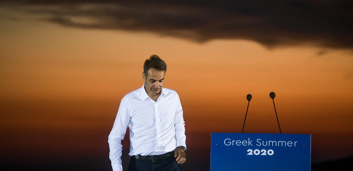Ο Μητσοτάκης στη Σαντορίνη