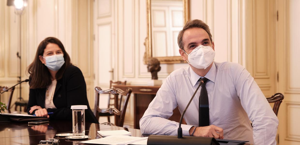 Κυριάκος Μητσοτάκης και Νίκη Κεραμέως