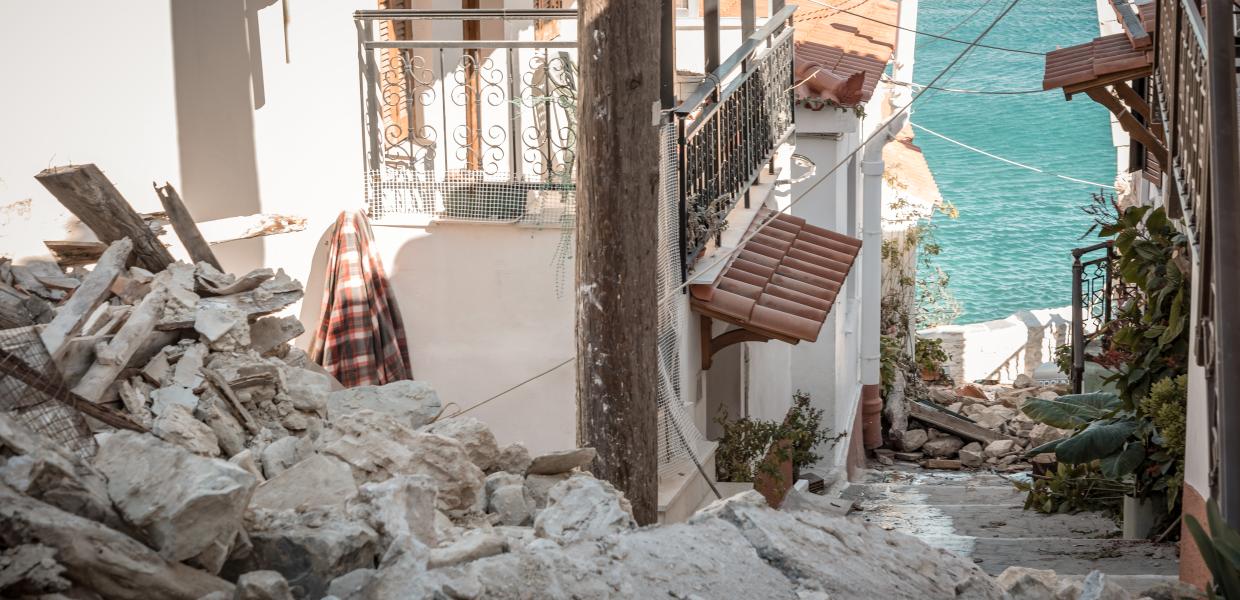 Καταστροφές στη Σάμο από τον σεισμό