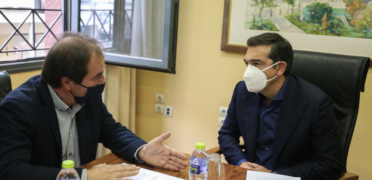 Ο Αλέξης Τσίπρας στη Λάρισα