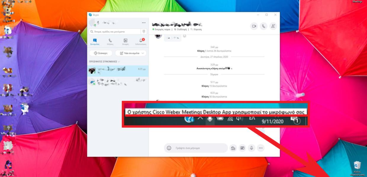 WEBEX Screenshot