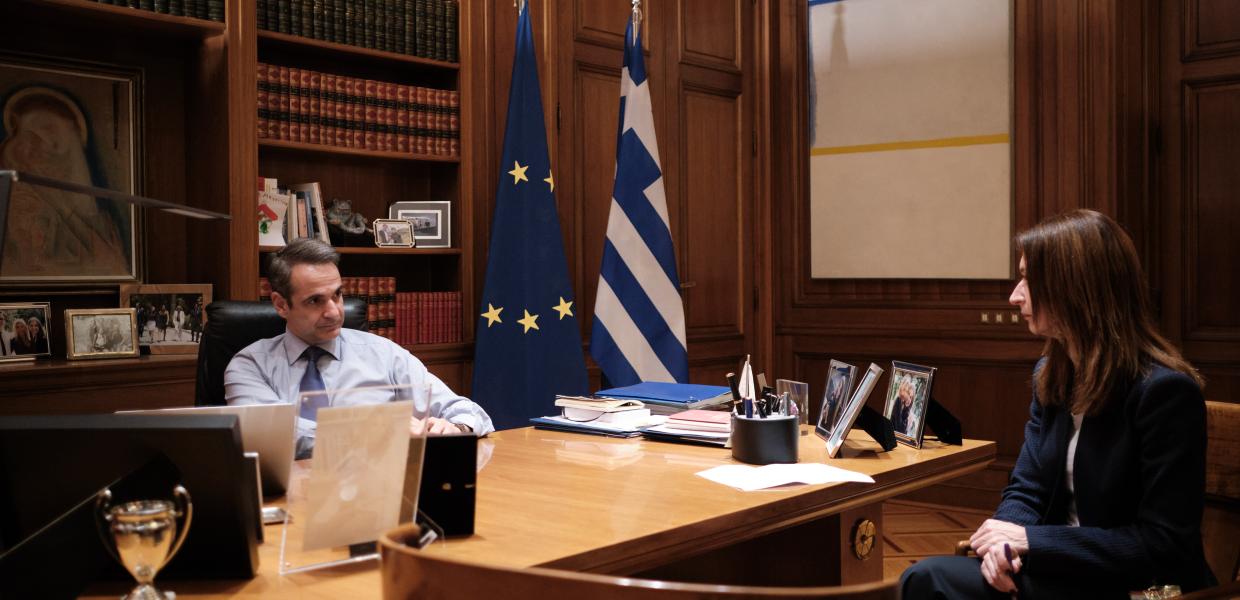Ο Κυριάκος Μητσοτάκης και η Δήμητρα Κρουστάλλη